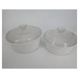 Ceramic Bakeware Set - Oval Casserole Dishes & Ramekins (Lot of 6)