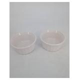 Ceramic Bakeware Set - Oval Casserole Dishes & Ramekins (Lot of 6)