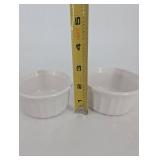 Ceramic Bakeware Set - Oval Casserole Dishes & Ramekins (Lot of 6)