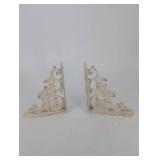 vintage cast iron book ends