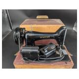 Vintage Singer Spartan 192K Back Tack Sewing Machine With Case