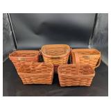 Vintage Longaberger Basket Set (Lot of 5)