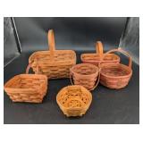 Vintage Longaberger Woven Basket Set (Lot of 6)
