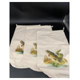 Admanco Wildlife Scene Drawstring Bags (Lot of 3)