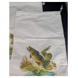 Admanco Wildlife Scene Drawstring Bags (Lot of 3)