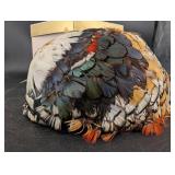 Vintage Feather Hat the Crescent Spokane With Original Box