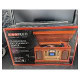 entertainment center, record, tape, AM/FM player