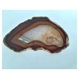 Banded Agate Slice Geode Display Specimen
