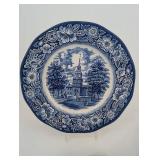 Vintage Liberty Blue Dinner Plates & Cups (Lot of 18)