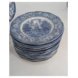 Vintage Liberty Blue Dinner Plates & Cups (Lot of 18)