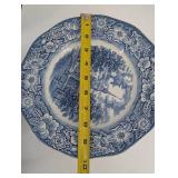 Vintage Liberty Blue Dinner Plates & Cups (Lot of 18)