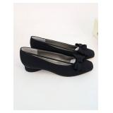 Ros Hommerson Black Microt Pumps Size 10.5 M