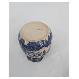 Blue & White Japan Tea Set 6-Piece Floral Pattern