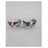 Blue & White Japan Tea Set 6-Piece Floral Pattern