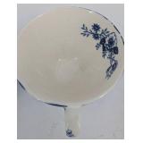 Blue & White Japan Tea Set 6-Piece Floral Pattern