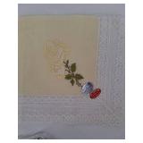 Vintage Embroidered Handkerchief & Napkin Mixed Lot