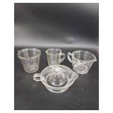 Glass Measuring Cup Set (Lot of 4)