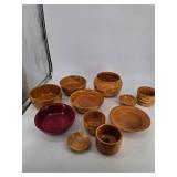 Wooden Bowl Assortment (Lot of 11)