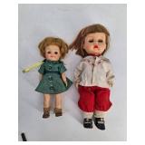 Vintage Pair of Small Dolls