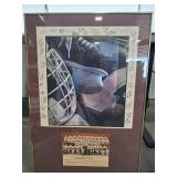 University of Minnesota Hockey Team Signed Framed Display 33 X 23 in
