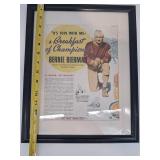 Framed Bernie Bierman Wheaties