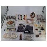 Mixed Lot Buttons Beads & Craft Supplies