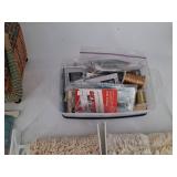 Sewing Basket, Thread & Notions Mixed Lot