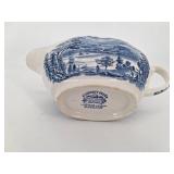 Mixed China Dinnerware Set Liberty Blue, Franciscan & Mikasa