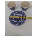 Mixed China Dinnerware Set Liberty Blue, Franciscan & Mikasa