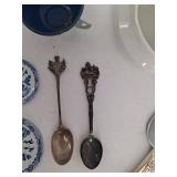 Mixed Estate Lot Blue & White Transferware, Silverplate, OXO Loaf Pan