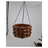 Vintage Rustic Hanging Basket Bell & Brass Kettle Mixed Lot