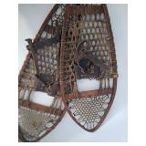Vintage Wooden Snowshoes Pair 47 X 13 in