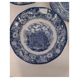 Liberty Blue Historic Colonial Scenes China (Lot of 6)