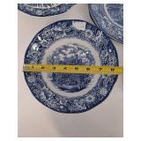 Liberty Blue Historic Colonial Scenes China (Lot of 6)