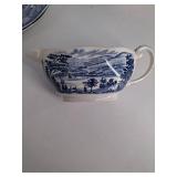 Liberty Blue Historic Colonial Scenes China (Lot of 6)