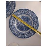 Liberty Blue Historic Colonial Scenes China (Lot of 6)
