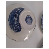 Liberty Blue Historic Colonial Scenes China (Lot of 6)