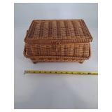 Vintage Jewelry Assortment in Wicker Box