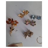 Vintage Jewelry Assortment in Wicker Box