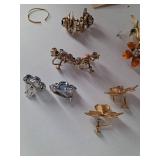 Vintage Jewelry Assortment in Wicker Box