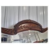 Antique Victorian Oak Dresser With Mirror