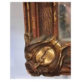 Antique Ornate Three-Panel Mirror 50in W X 14.5in H