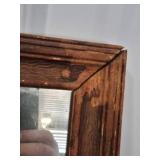 Antique Ornate Three-Panel Mirror 50in W X 14.5in H
