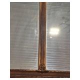 Antique Ornate Three-Panel Mirror 50in W X 14.5in H