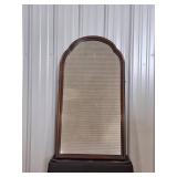 Arched Wood Wall Mirror