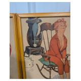 Duane Bryers Hilda Framed Prints Pair 16 X 20