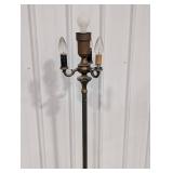 Ornate Brass 4-Light Floor Lamp