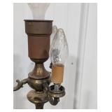 Ornate Brass 4-Light Floor Lamp