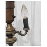 Ornate Brass 4-Light Floor Lamp