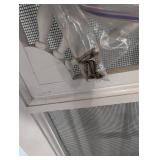 Decorative White Screen Door 31 7/8 X 77 7/8 in